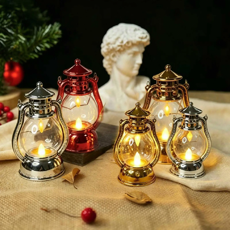 Dekorative LED-Laterne im Retro-Stil
