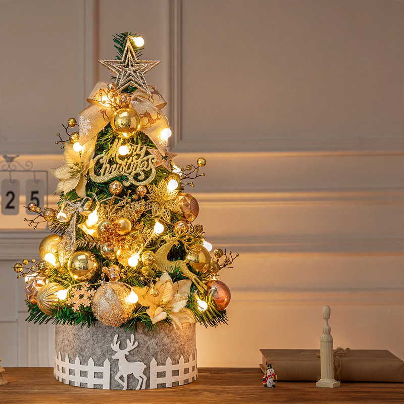 Mini-Weihnachtsbaum-Set, 60 cm, PVC, Tischdekoration