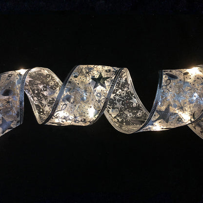 Dekorative LED-Lichterkette mit Schleifenband