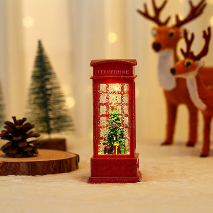 Dekorative LED-Laterne mit weihnachtlichen Motiven