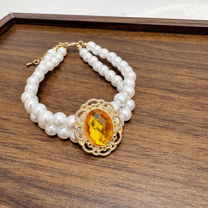 Perlenhalsband für Katzen und kleine Hunde, Prinzessin-Stil