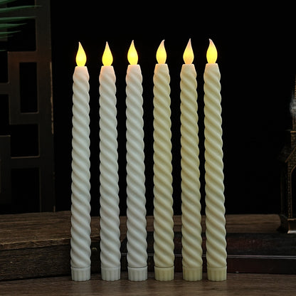 LED-Stabkerzen in Spiralform