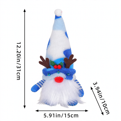 Leuchtende Weihnachts-Wichtelfigur mit Pailletten