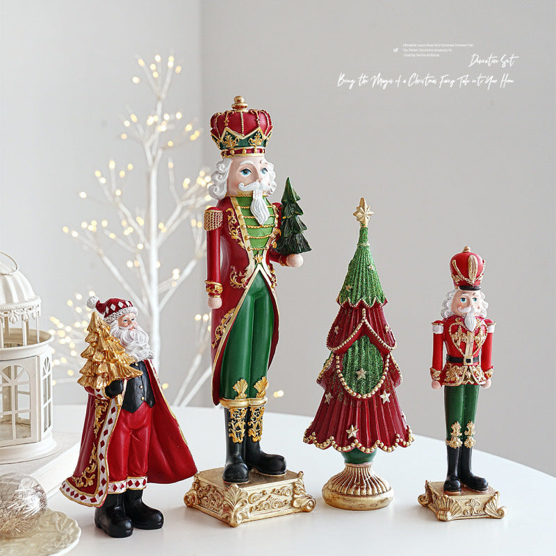 Dekorative Weihnachtsfigur aus Kunstharz