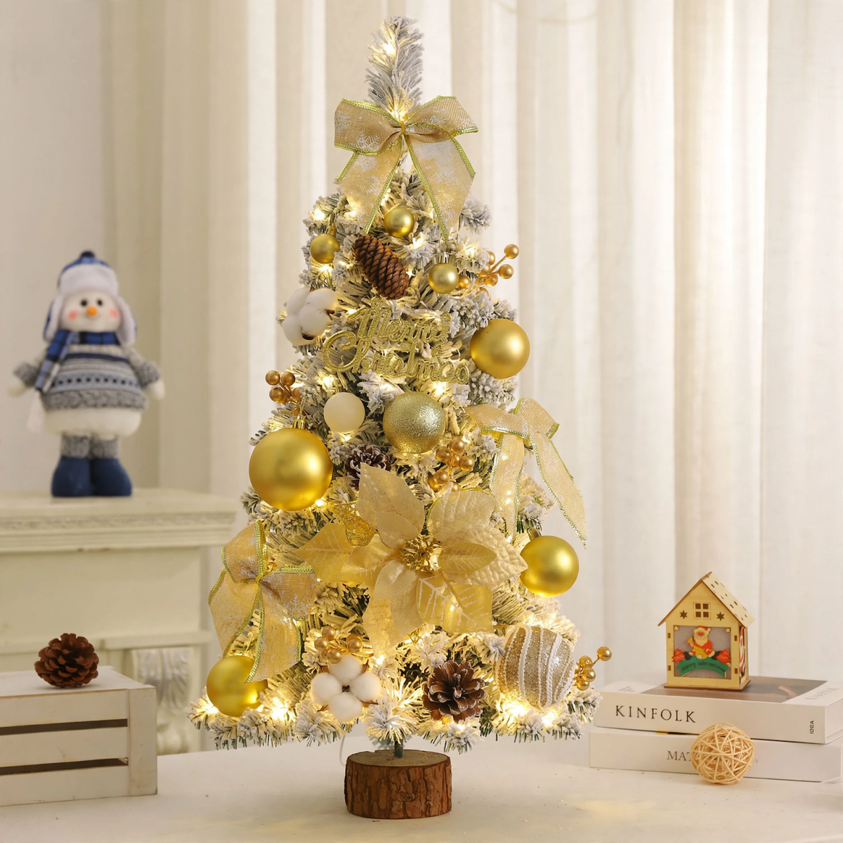 Künstlicher Tisch-Weihnachtsbaum mit Beleuchtung