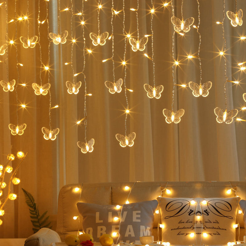 LED-Eiszapfen-Lichtervorhang für Fensterdekoration
