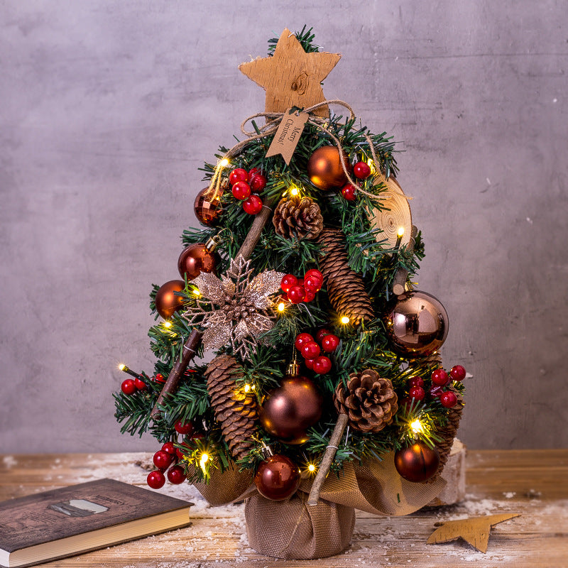 Mini-Weihnachtsbaum für den Tisch, 45 cm, mit Beleuchtung