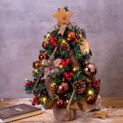Mini-Weihnachtsbaum für den Tisch, 45 cm, mit Beleuchtung