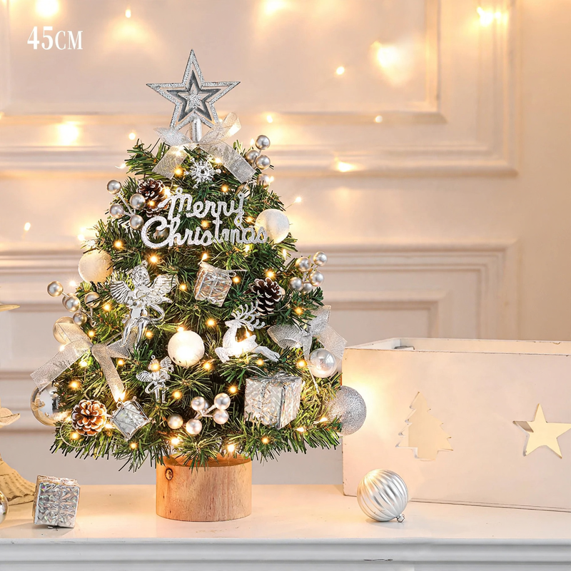 Dekorativer Tisch-Weihnachtsbaum mit Holzständer