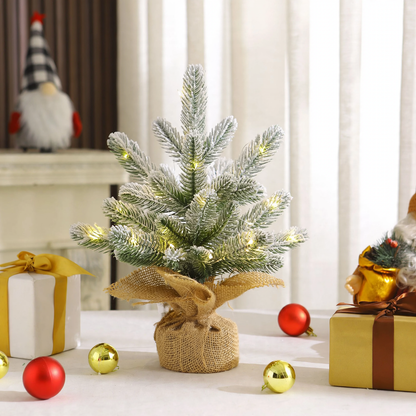 Mini-Weihnachtsbaum aus PE, 35 cm, beschneit
