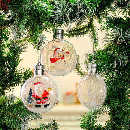 Dekorative, beleuchtete Weihnachtskugel zum Aufhängen