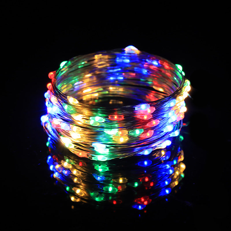 LED-Sternen-Lichterkette, Kupferdraht