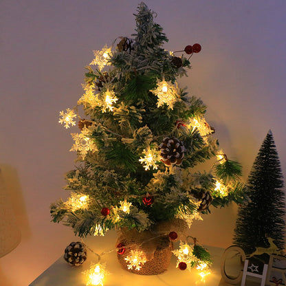 LED-Weihnachts-Lichterkette mit Naturmotiven