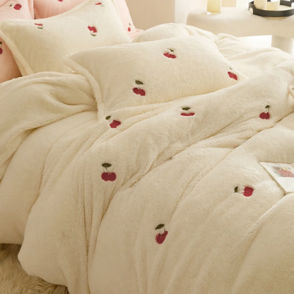 Kinder Bettwäsche-Set, Milchfaser-Fleece, winterwarm