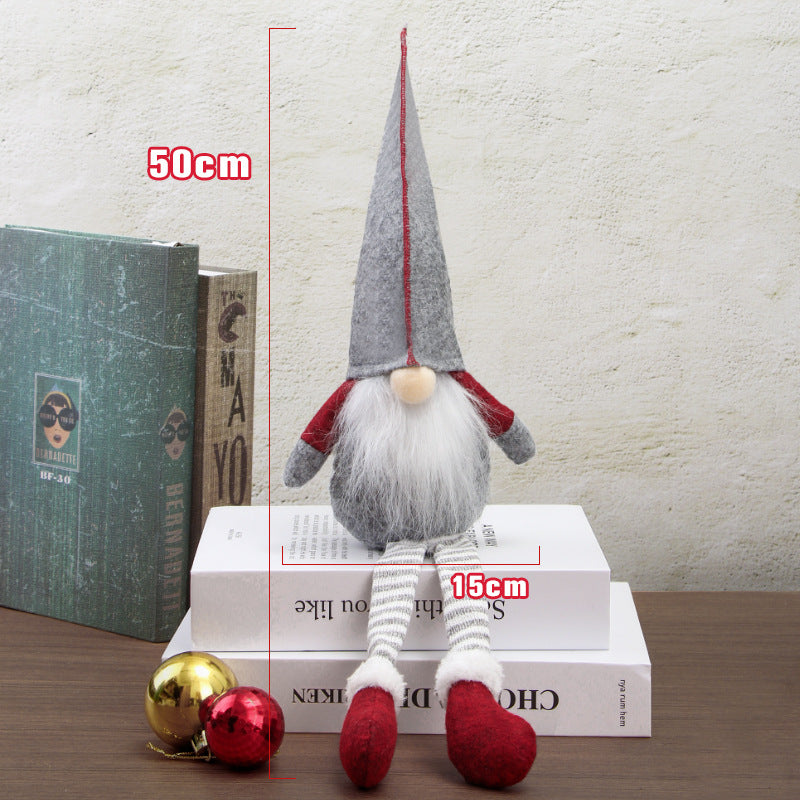 Weihnachts-Wichtelfigur mit langen Beinen