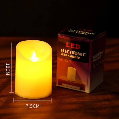 LED-Echtwachs-Optik-Kerzen mit Flackereffekt
