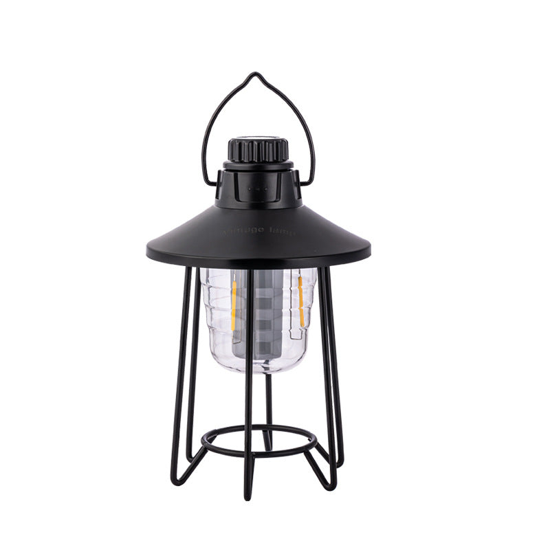 Campinglampe LED, aufladbar, Retro-Design