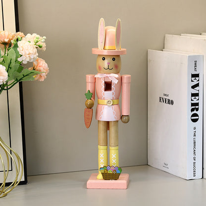 Dekorative Nussknacker-Figur im Hasen-Design