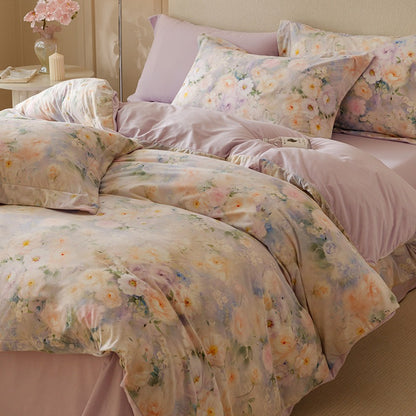Milchfaser-Fleece Bettwäsche-Set, 4-teilig, verschiedene Designs