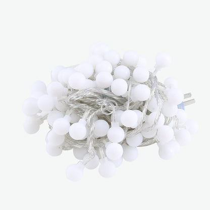 LED-Lichterkette mit Sternen und Kugeln für festliche Dekoration