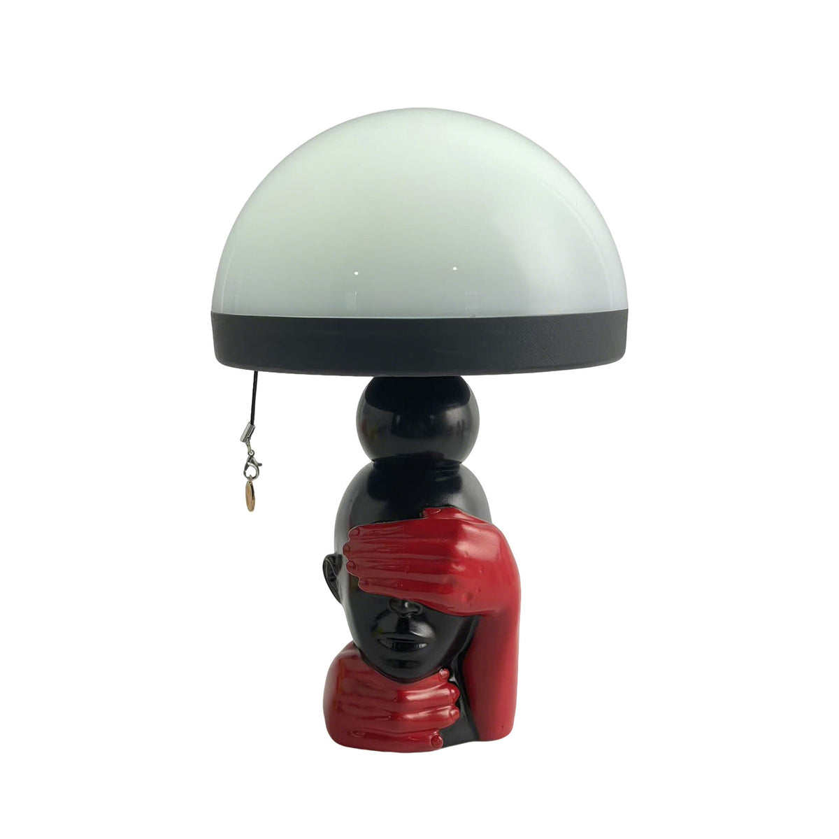 Kreative Pilz-Tischlampe mit Zugschalter