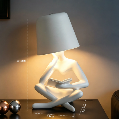 Abstrakte Lesefigur Tischlampe Luxus