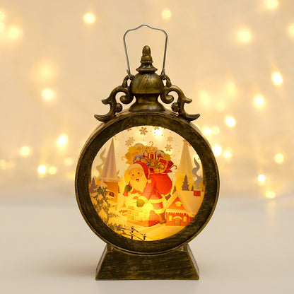 Dekorative LED-Laterne mit Weihnachtsmotiv