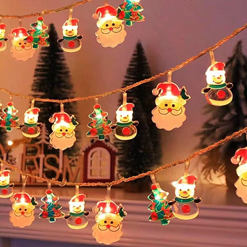 LED-Weihnachts-Lichterkette mit verschiedenen Motiven