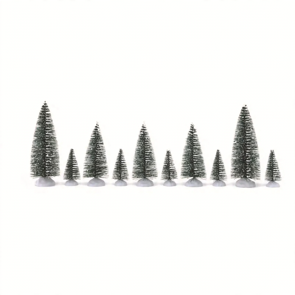 Mini-Weihnachtsbaum-Set mit Kunstschnee, 10-teilig