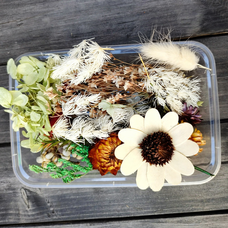 Glasgefäß für Duftöl und Trockenblumen