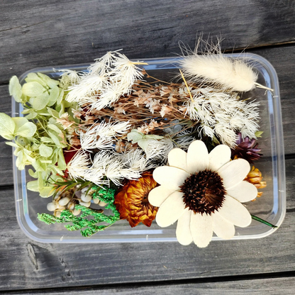 Glasgefäß für Duftöl und Trockenblumen