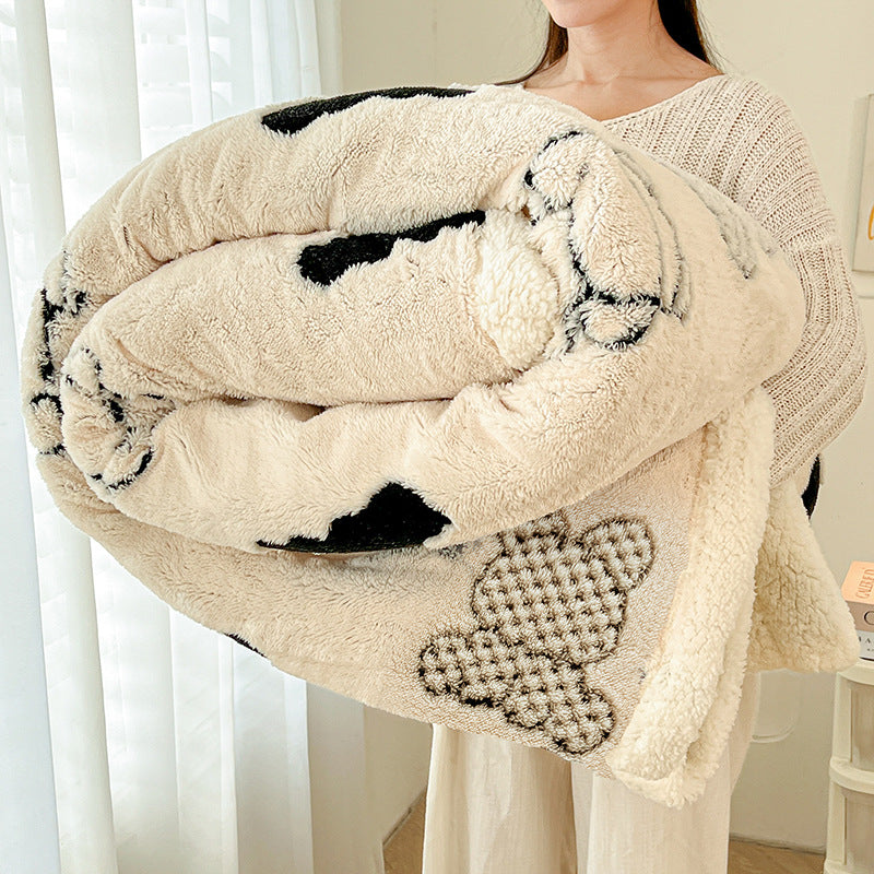 Weiche Kuscheldecke aus Baumwoll-Fleece