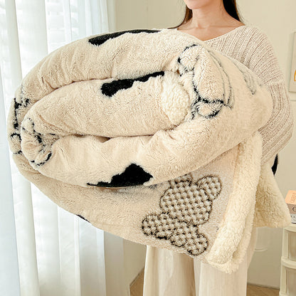 Weiche Kuscheldecke aus Baumwoll-Fleece