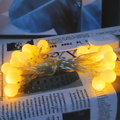LED-Lichterkette mit Fernbedienung, wiederaufladbar