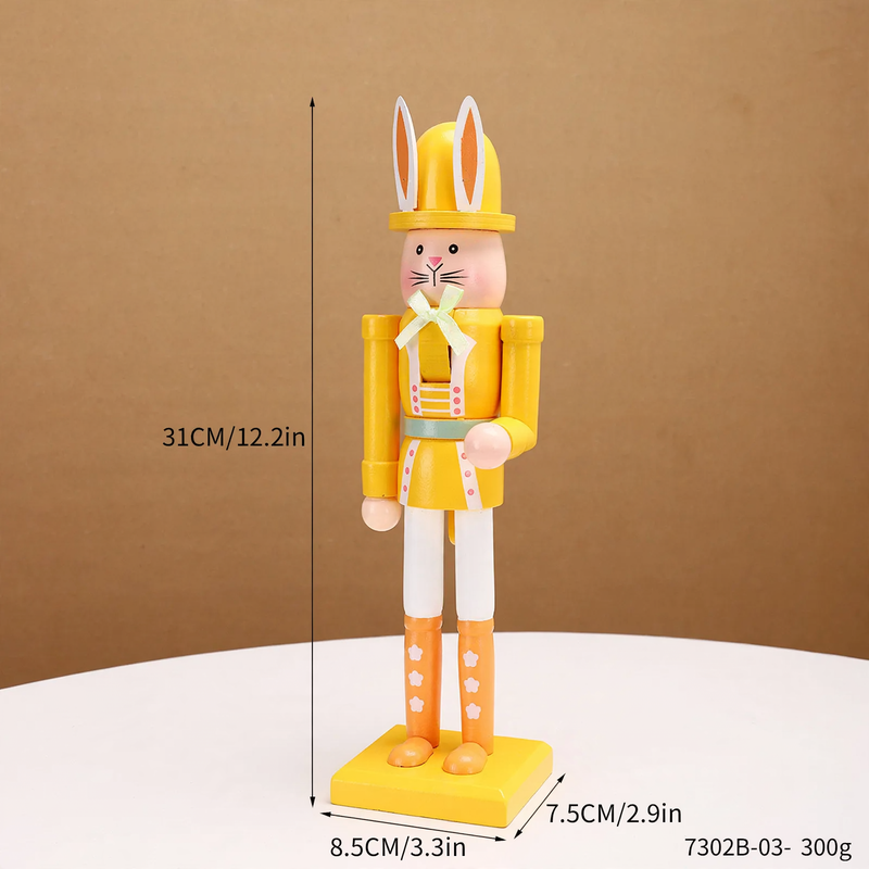 Dekorative Oster-Nussknacker-Figur aus Holz