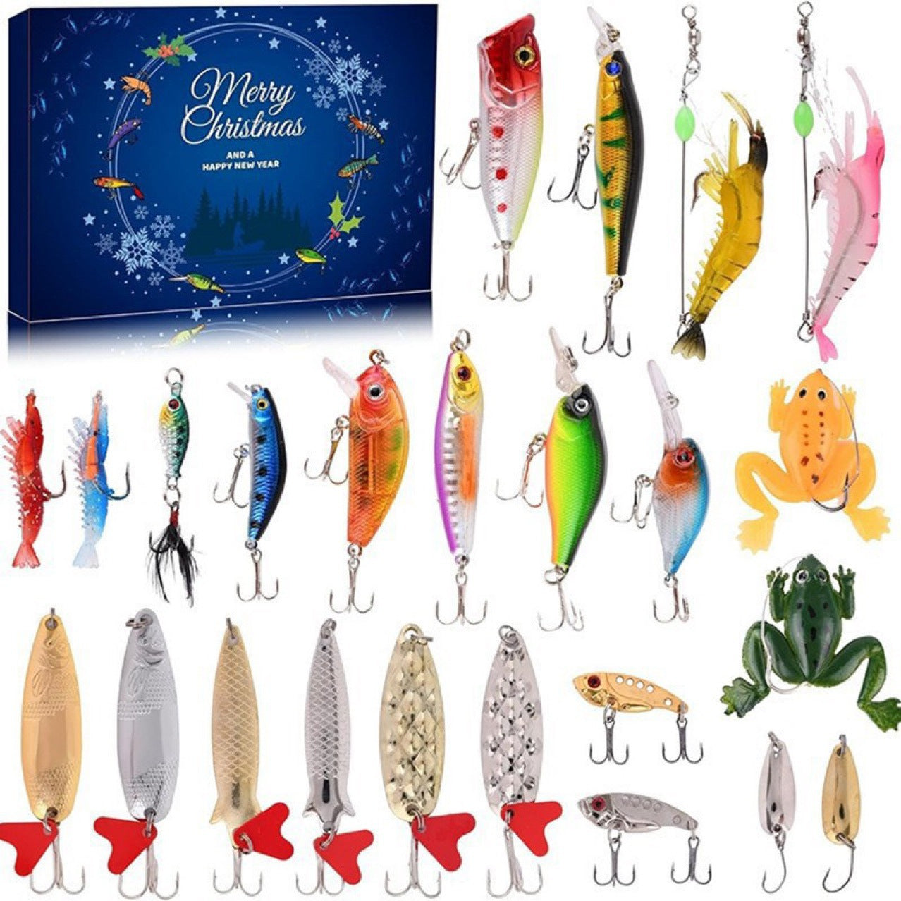 Brehn | 24 Tage Weihnachts Countdown Angelgeräte Set