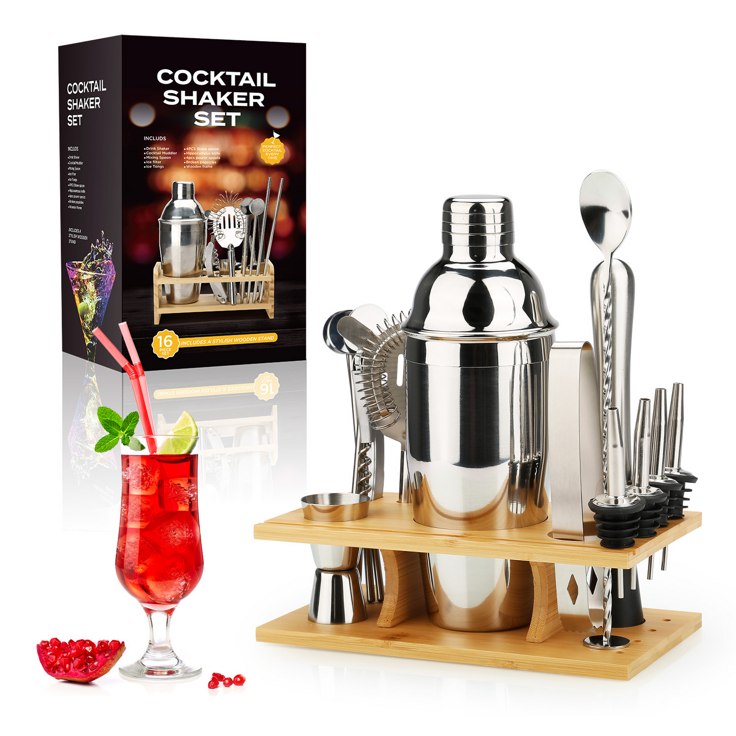 Brehn | Mixology Master Set - Luxus Cocktailwerkzeuge für Zuhause