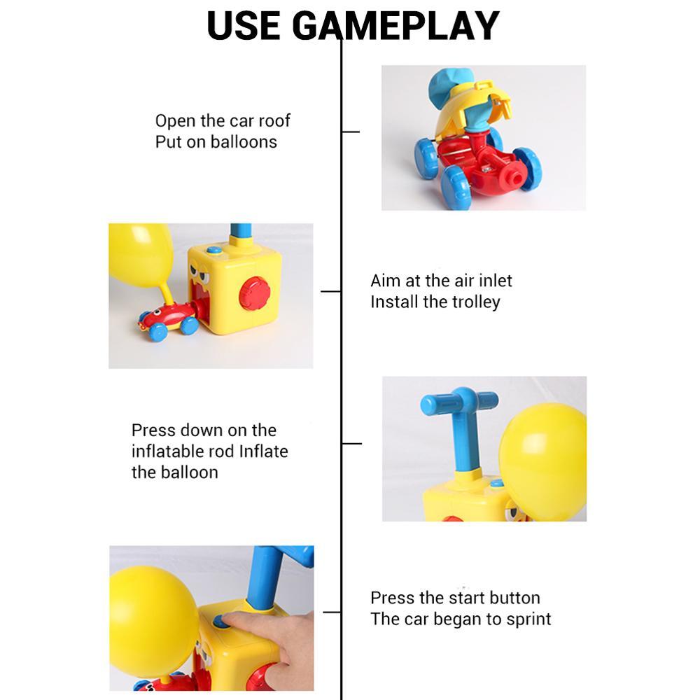 2 in 1 Ballon Launcher & Auto Spielzeug | Brehn