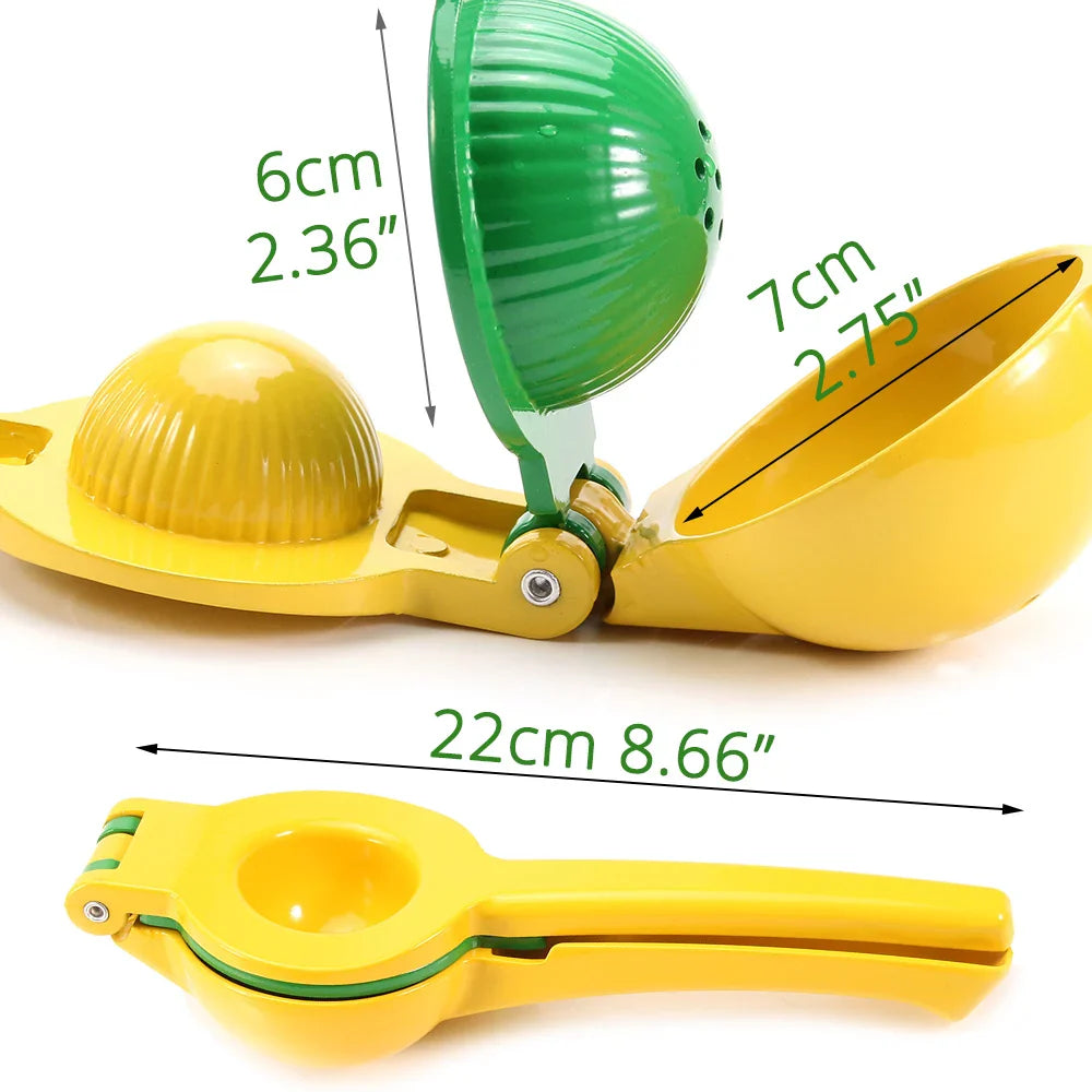 2-in-1 Aluminium Zitrone Limette Presse und Handmanuel Zitrus Entsafter | Brehn