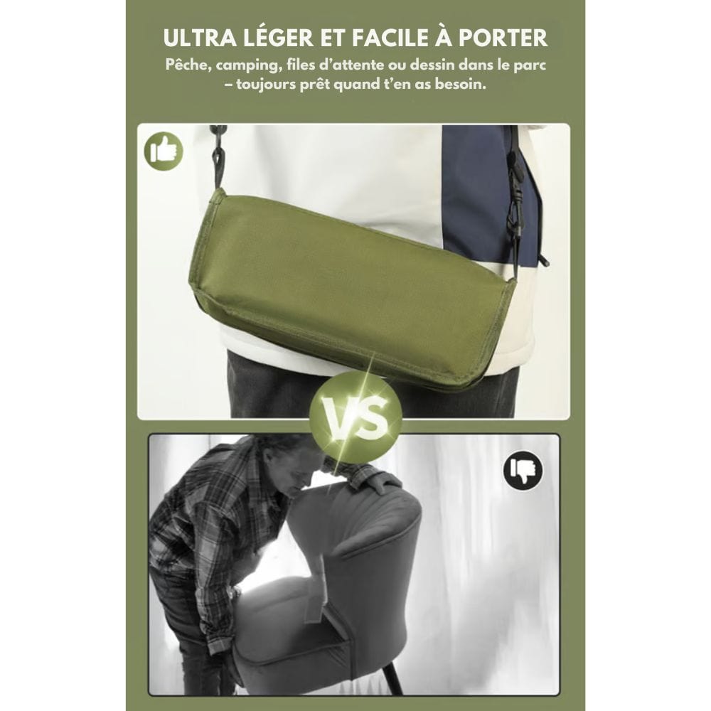 2-in-1-Stuhltasche – Ultraleichter, faltbarer Rucksack mit integriertem Sitz