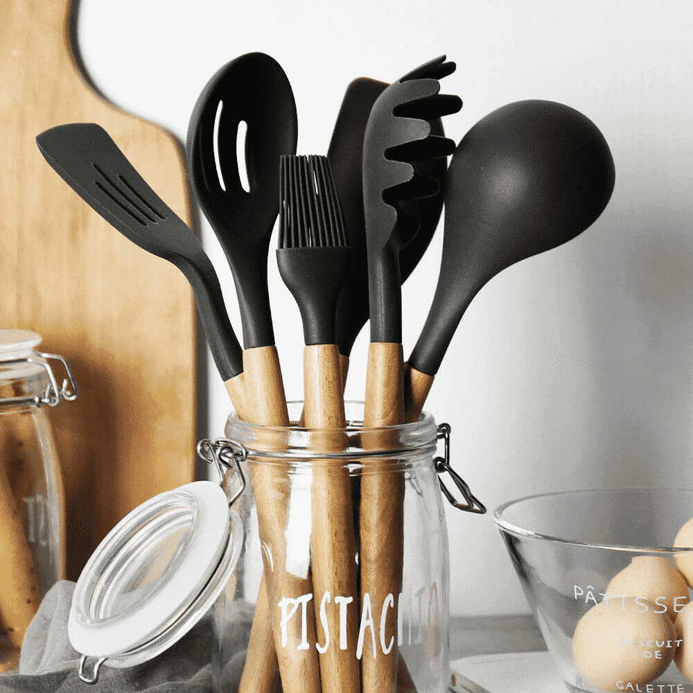 9 Stück Silikon Küchenutensilien Set | Brehn