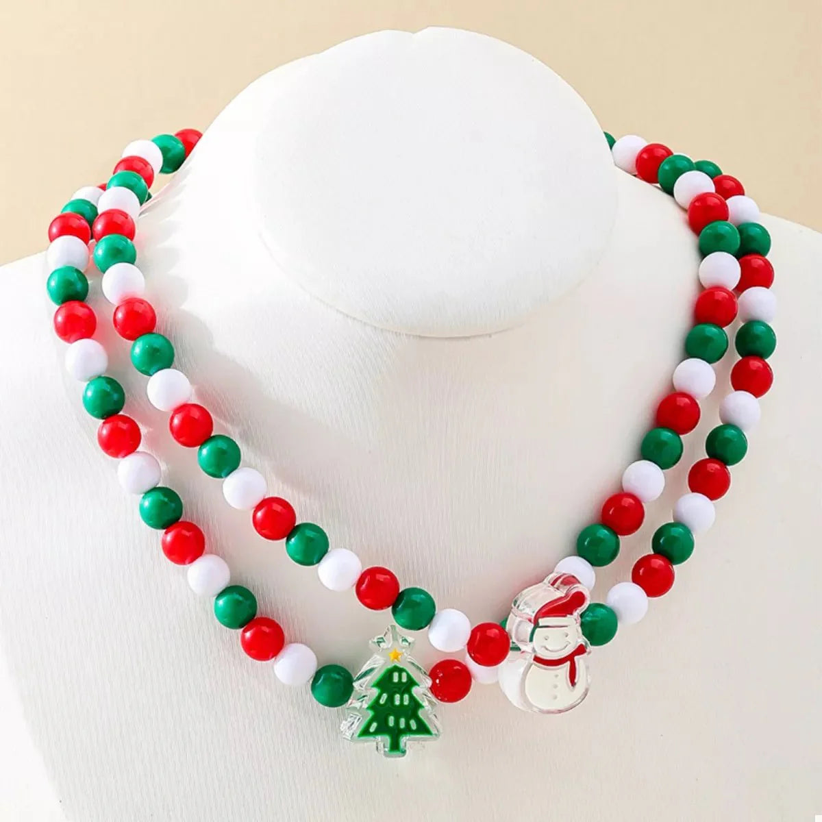 Brehn | 2-teilige Weihnachtsperlenn necklace mit Urlaub Charms