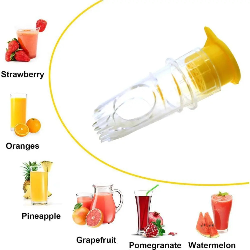 2-teiliges Zitronenpresse-Set mit Schraubanschluss – Frischer Saft überall und jederzeit!