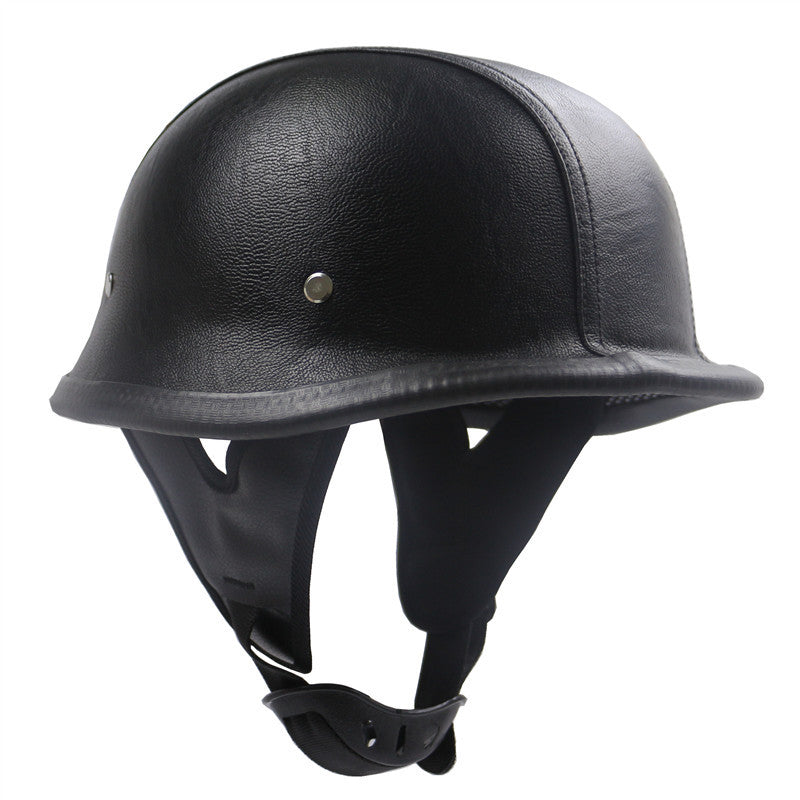Klassischer Vintage Motorradhelm Brehn