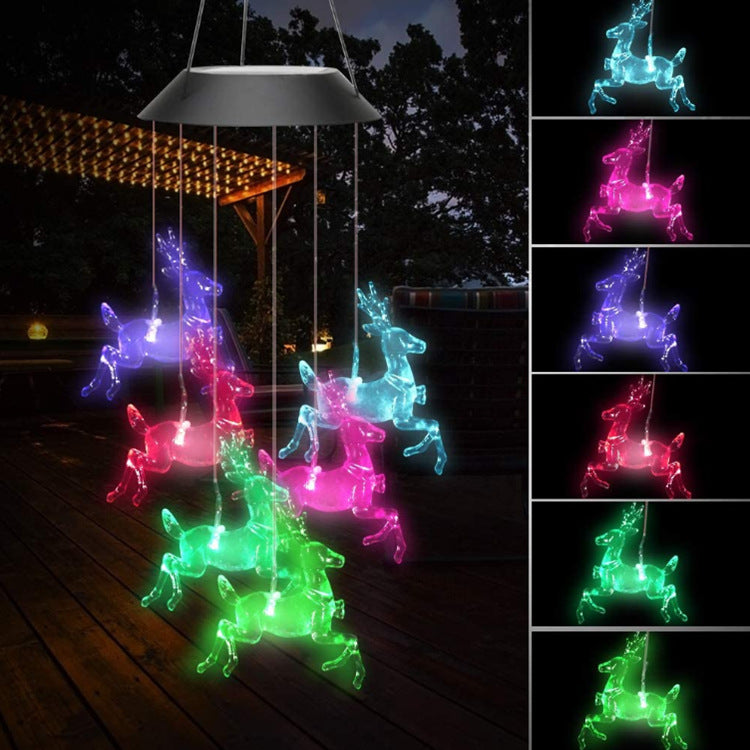 LED Solar Schmetterling Windspiel Garten Hängelampe Brehn