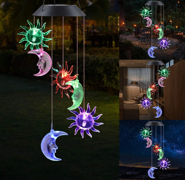 LED Solar Schmetterling Windspiel Garten Hängelampe Brehn