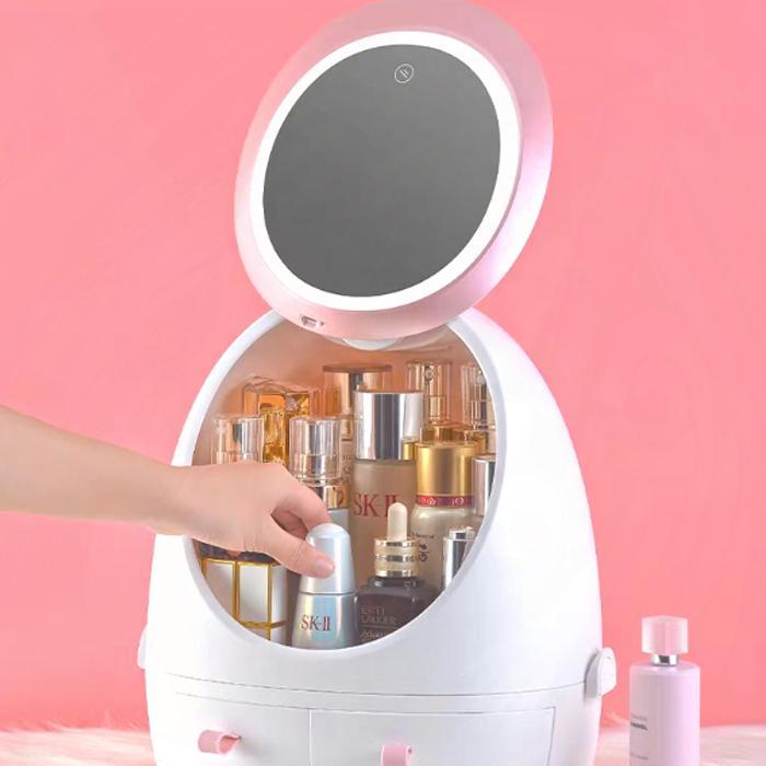LED Spiegel Kosmetik Aufbewahrungsbox | Brehn