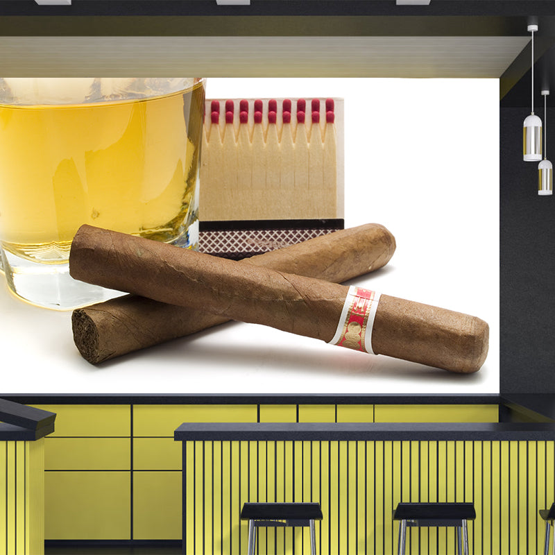 Brehn | Liquor Print Mural Wallpaper Moderne Vlies Tapete Strukturierte Wandverkleidung in Sanften Farben