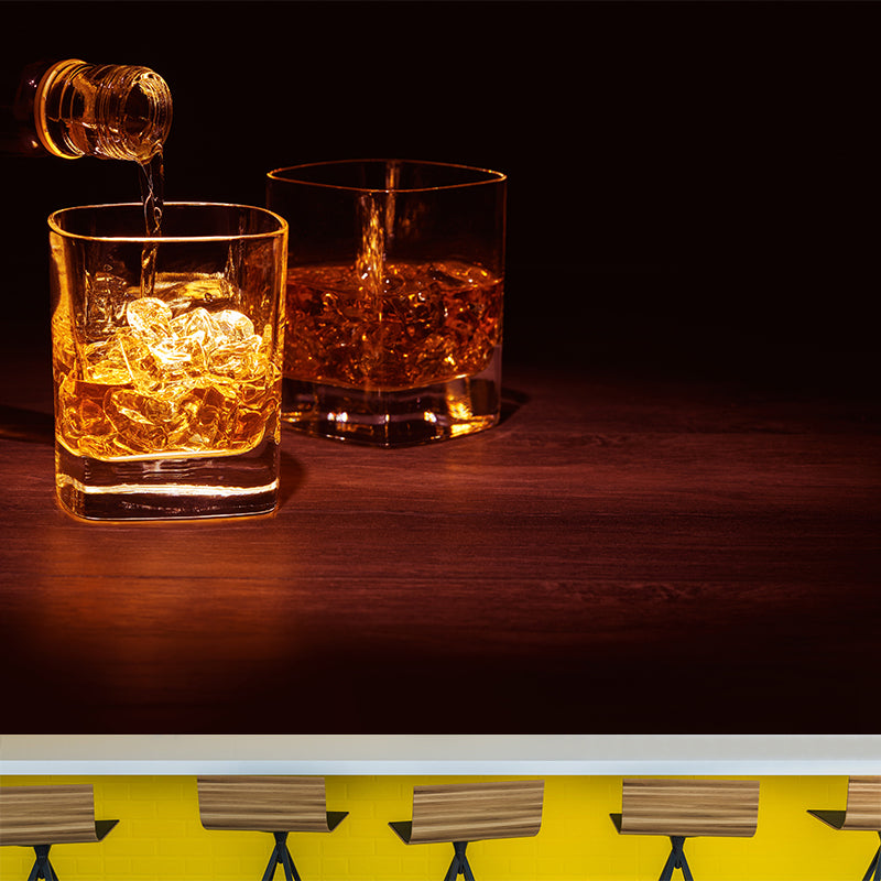 Brehn | Liquor Print Mural Wallpaper Moderne Vlies Tapete Strukturierte Wandverkleidung in Sanften Farben