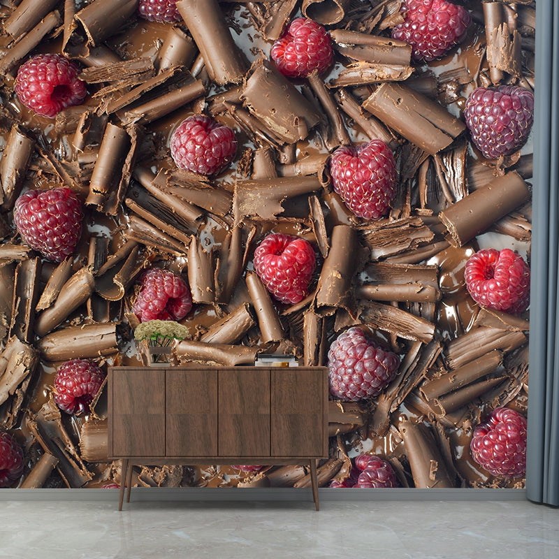 Brehn | Lichte kleur chocolade muurstain resistente hedendaagse dessertwinkel wandbekleding